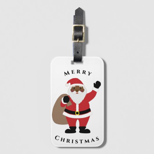 Bagagelabel van de Amerikaanse kerstman (Voorkant (verticaal))