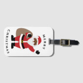 Bagagelabel van de Amerikaanse kerstman (Voorkant (horizontaal))