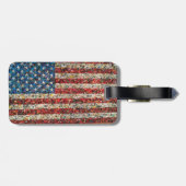 bagagelabel van de grote amerikaanse vlag (Achterkant horizontaal)