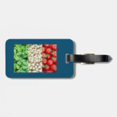 Bagagelabel van de Italiaanse voedselvlag (Achterkant horizontaal)