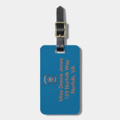 Bagagelabel van de kustwacht Anchor Vriendin (Voorkant verticaal)