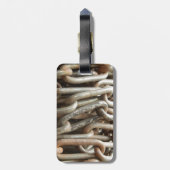 Bagagelabel van de oude keten (Achterkant verticaal)