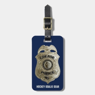 Bagagelabel van de politie (Hockey Goalie)