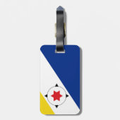 Bagagelabel van de vlag van Bonaire Island (Achterkant verticaal)