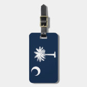 Bagagelabel van de vlag van South Carolina (Voorkant verticaal)
