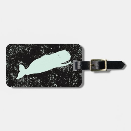 bagagelabel van de witte walvis (Voorkant horizontaal)
