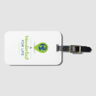 Bagagelabel van een afdwalen voor het leven