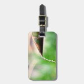 bagagelabel van groene bamboe (Voorkant verticaal)