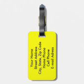 bagagelabel van het biogevaarsymbool (Achterkant verticaal)