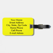 bagagelabel van het biogevaarsymbool (Achterkant horizontaal)