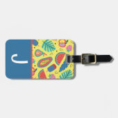 Bagagelabel van het Initiaal van het Kind van het  (Voorkant horizontaal)