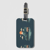 Bagagelabel van het reispatroon (Voorkant (verticaal))