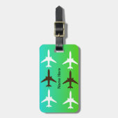 Bagagelabel van het vliegtuig (Voorkant verticaal)