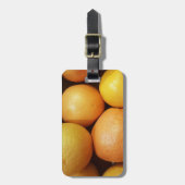 Bagagelabel van kleurrijke vruchten (Voorkant verticaal)