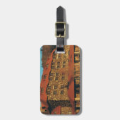 Bagagelabel van leder (Voorkant verticaal)