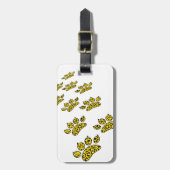 Bagagelabel van Leopard Paw-afdrukken (Voorkant verticaal)
