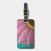  Bagagelabel van Roze Daisy (Voorkant verticaal)