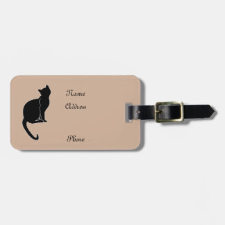 Bagagelabel van zwarte katten