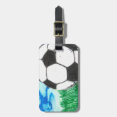 Bagagelabel Voetbal (Voorkant verticaal)
