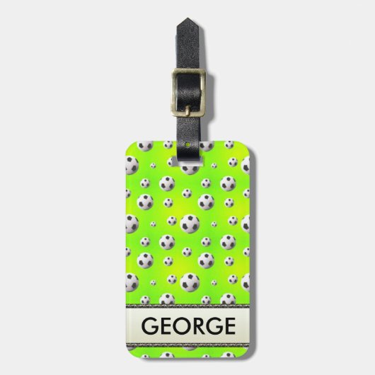 Bagagelabel Voetbal (Voorkant verticaal)