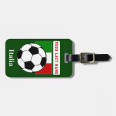 Bagagelabel Voetbal Italië (voeg je adres toe) (Voorkant horizontaal)