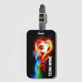 Bagagelabel Voetbal, Label Voetbal (Voorkant (verticaal))