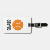 Bagagelabel voor aangepast reizen voor basketbalsp (Voorkant horizontaal)