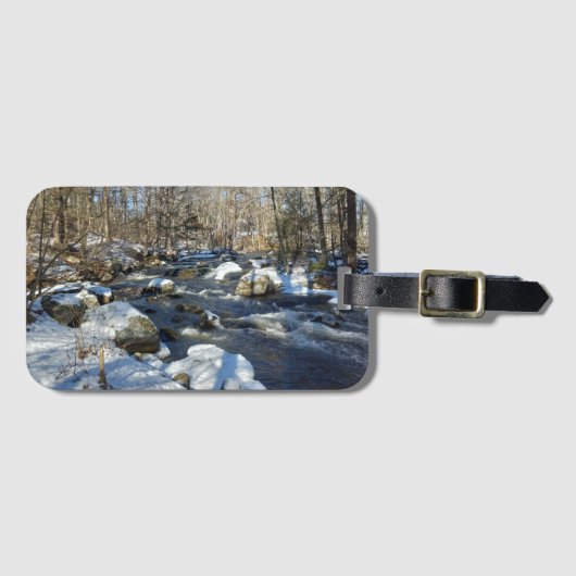 Bagagelabel voor de winterwateren (Voorkant (horizontaal))