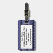 Bagagelabel voor driepijlerkrabben (Voorkant verticaal)