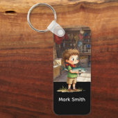 bagagelabel voor Gevist liefhebbers Sleutelhanger (Voorkant)