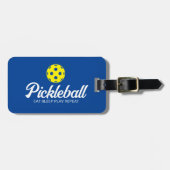 Bagagelabel voor het reizen naar de Pickleball-min (Voorkant horizontaal)