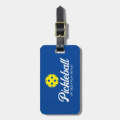 Bagagelabel voor het reizen naar de Pickleball-min (Voorkant verticaal)