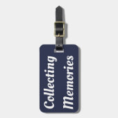 Bagagelabel voor het verzamelen van herinneringen (Voorkant verticaal)