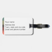 Bagagelabel voor instapkaarten (Achterkant horizontaal)