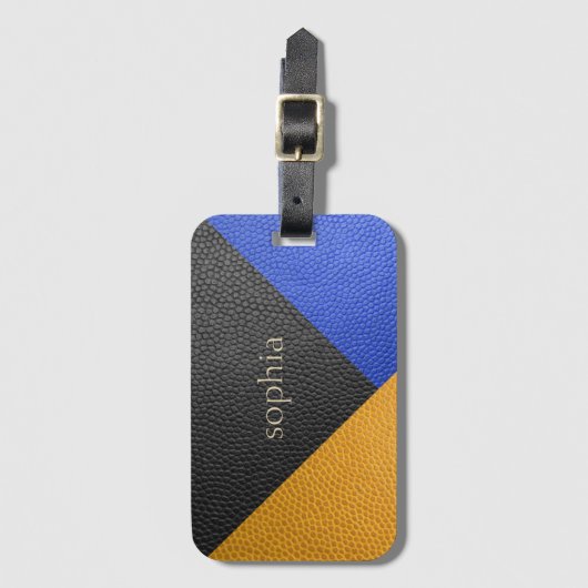 Bagagelabel voor kleurenblok (Voorkant (verticaal))