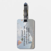 bagagelabel voor luchtballon (Achterkant verticaal)