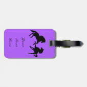 Bagagelabel voor paarden - aangepaste tekst en kle (Achterkant horizontaal)