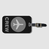 Bagagelabel voor zwarte bemanning (Voorkant (horizontaal))