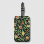 BAGAGELABEL : WILLIAM MORRIS : POMEGRANATEN (Voorkant (verticaal))