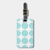 Bagagelabel Zebra Print Polka Dots (Voorkant verticaal)