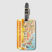 Bagagelabel Zuid-Californië (Voorkant (verticaal))