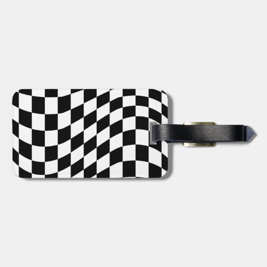 Bagagelabel zwart-wit controllerbord (Achterkant horizontaal)