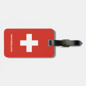 Bagagelabel Zwitserland (Achterkant horizontaal)