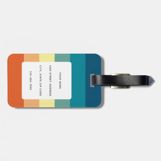 Bagagelabels (Achterkant horizontaal)