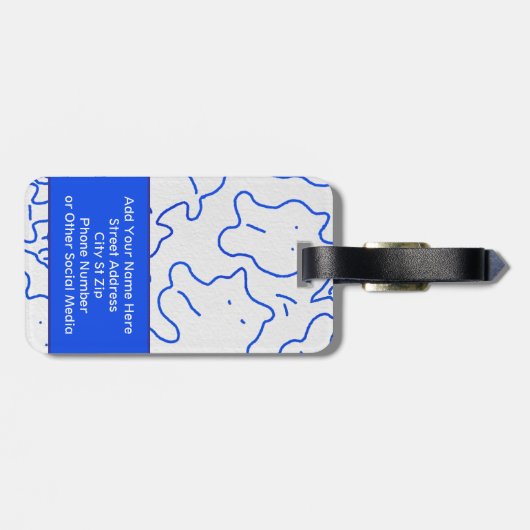 Bagagelabels (Achterkant horizontaal)