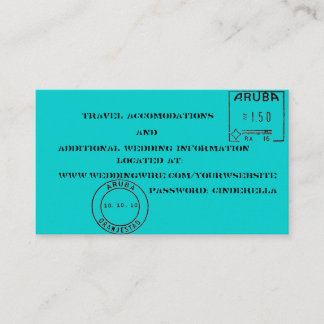 Bagagelabels bruiloft inserts informatiekaartje