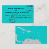 Bagagelabels bruiloft inserts informatiekaartje (Voorkant / Achterkant)