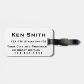 bagagelabels groot - brittannië (Achterkant horizontaal)