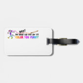 bagagelabels - Kleur u grappig (Achterkant horizontaal)