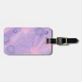 Bagagelabels met roze blauwe lavender (Voorkant horizontaal)